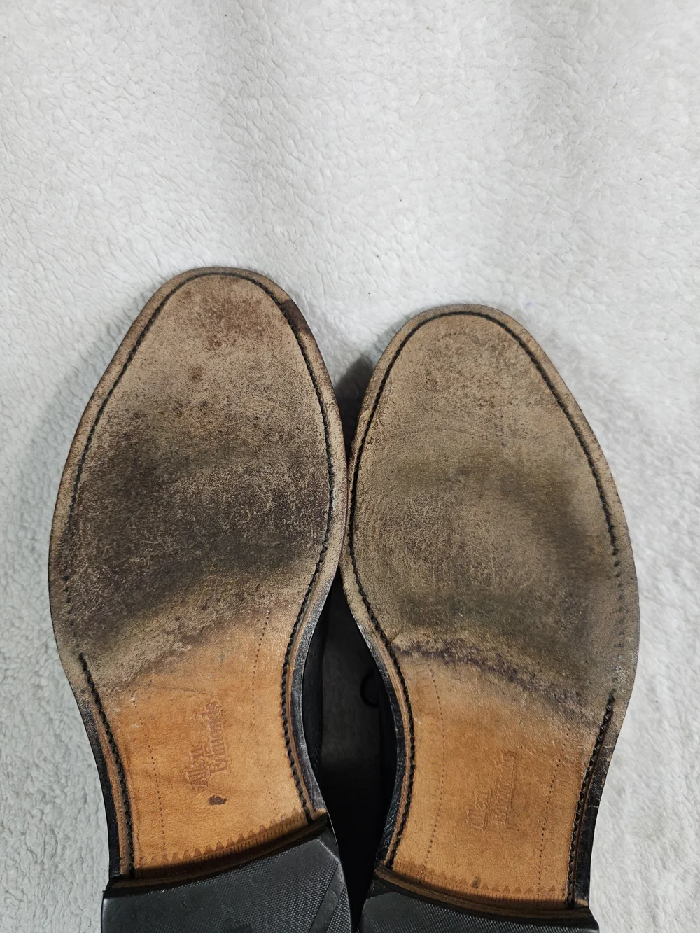 Allen Edmonds Park Avenue Cap Toe Dress Shoes Mens 11  Black Leather Oxford USA.